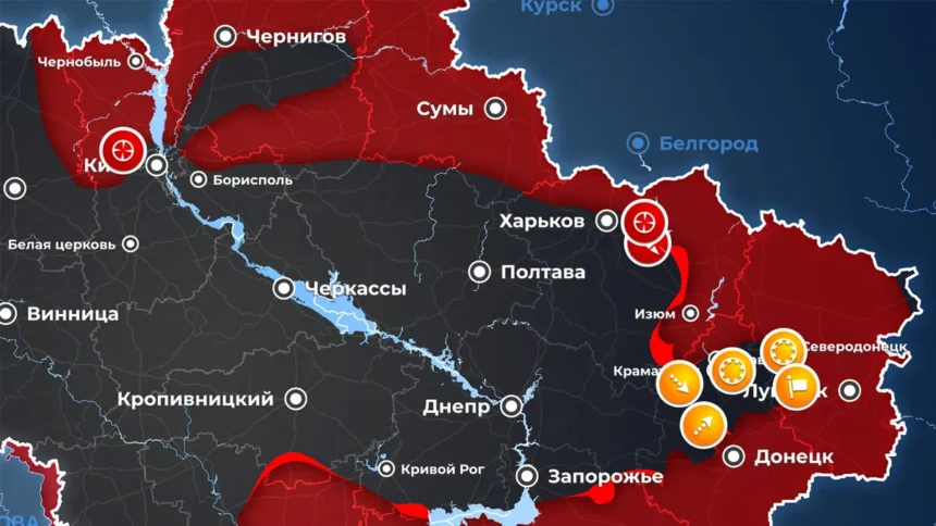 карта боевых действий украина