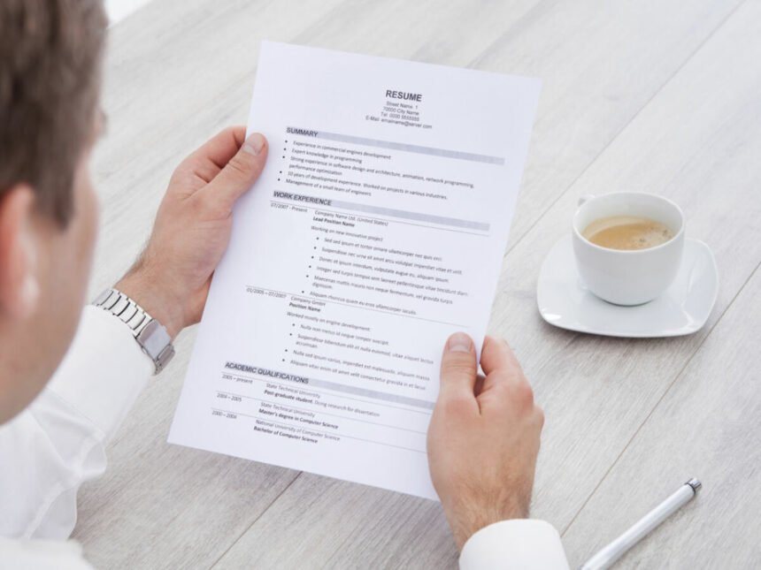 резюме шаблон